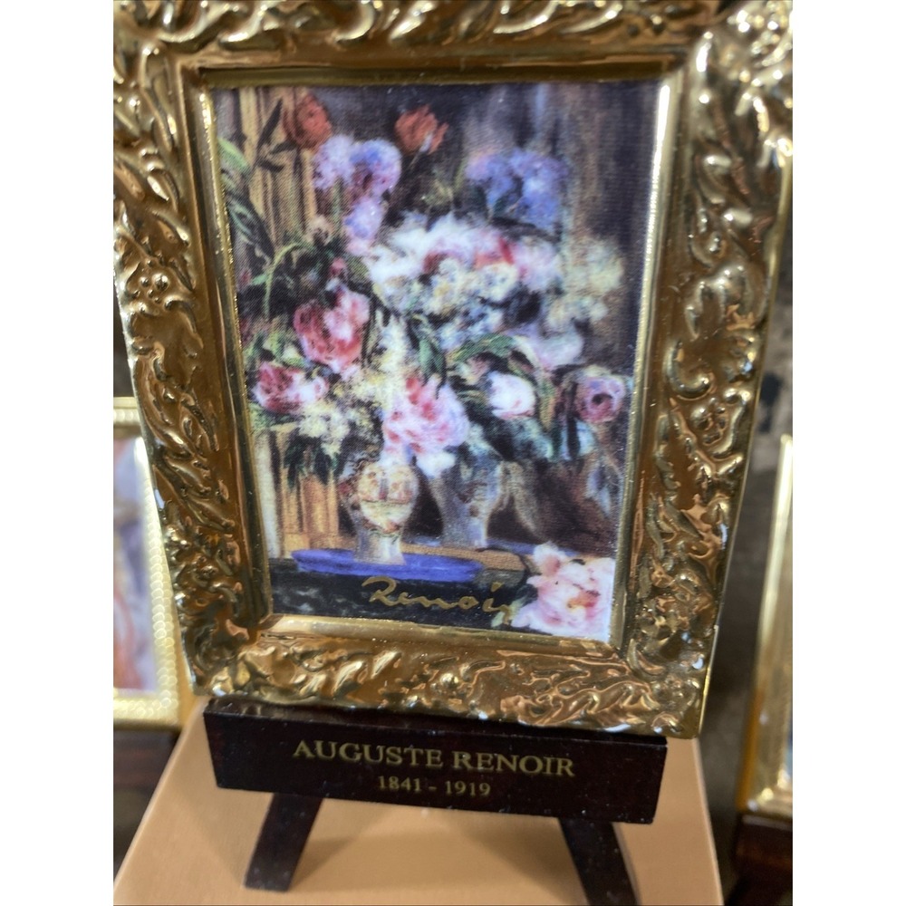 Goebel Artis Orbis Miniature Porcelain Pictures Set of 3 Renoir & Klimt Vintage - Picture 3 of 16